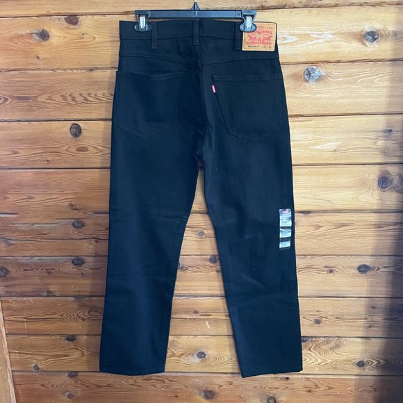 NWT Levi's Jeans Mens Black Western Fit Strong Straight Leg Zip 30x30 - Picture 2 of 10